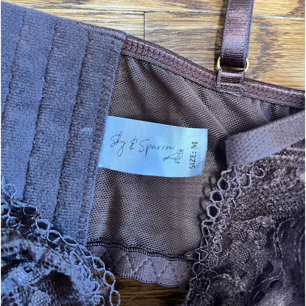 Brown Lace Sky & Sparrow Bralette - Picture 2 of 3